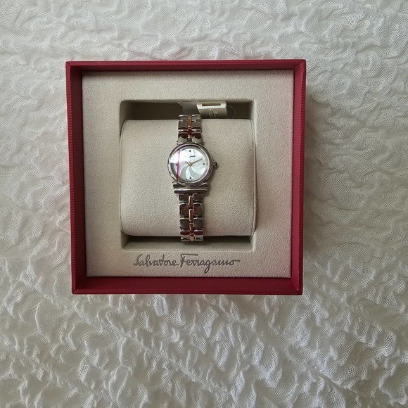 Salvatore Ferragamo Gancini Two-Tone Bracelet Watch 22mm - Picture 7 of 10